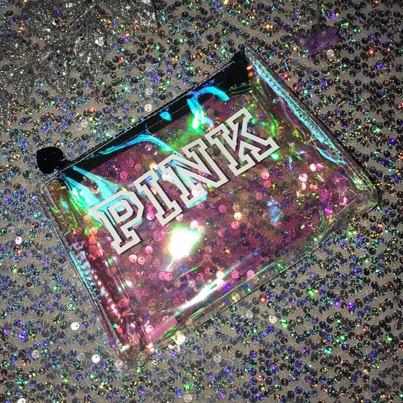 PINK Victoria's Secret Handbags - 🧚🏻‍♀️ Holographic VS PINK Pouch